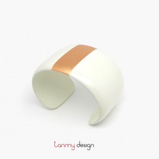 Cream Calliope lacquer bracelet D6*H3,8cm